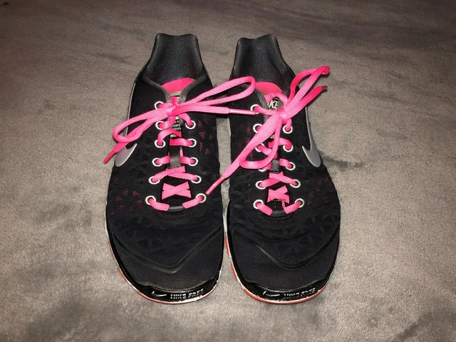 Womens Nike's Training Free Fit 2's black and pink size 7.5