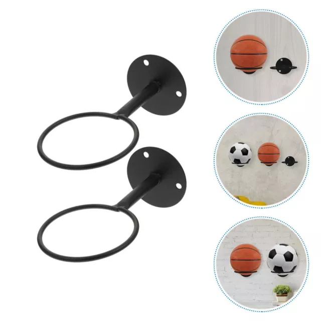 2 piezas estante de pelota soporte de baloncesto portátil con soporte de exhibición de 2 piezas