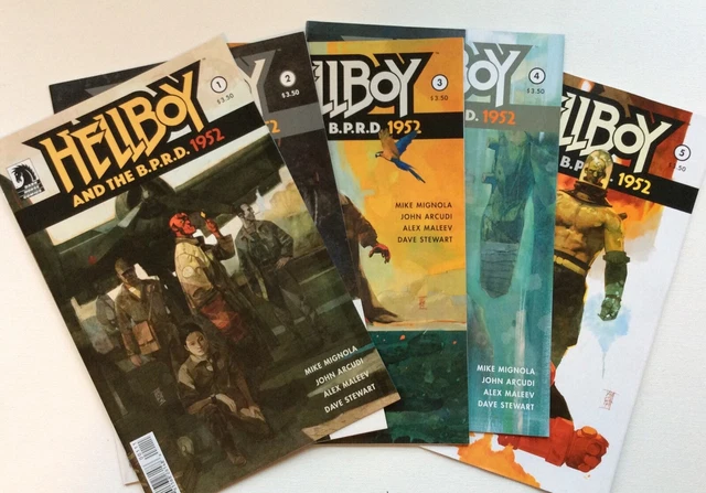 HELLBOY and the B.P.R.D. 1952 #1-5 comic set Dark Horse Mignola 2014