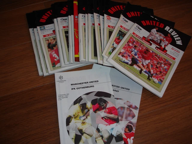 Manchester United catalogue des programmes de matches