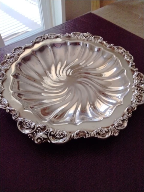 BAROQUE BY Wallace SILVER BOWL.9" DIAMETER.