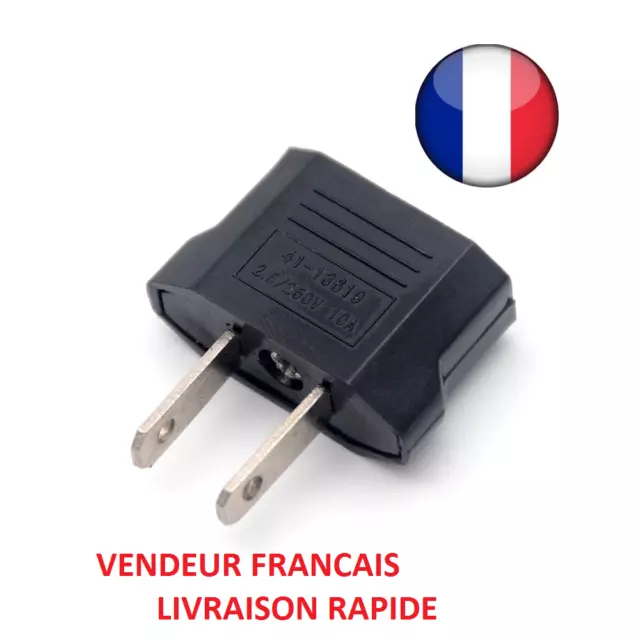 15% sur CABLING® adaptateur prise secteur fiche FR France BE Belgique vers  US Canada - Chargeur et câble d'alimentation PC - Achat & prix