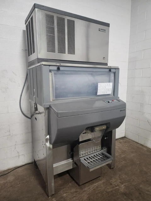 Scotsman 1600lb Ice Machine w  Follet Ice Pro Ice Bagging and Dispensing System