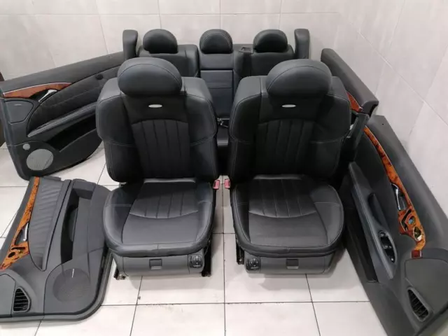 MERCEDES E55 AMG W211 Seats INTERIOR AMG Sitz WAPPEN LOGO LEDER LEATHER