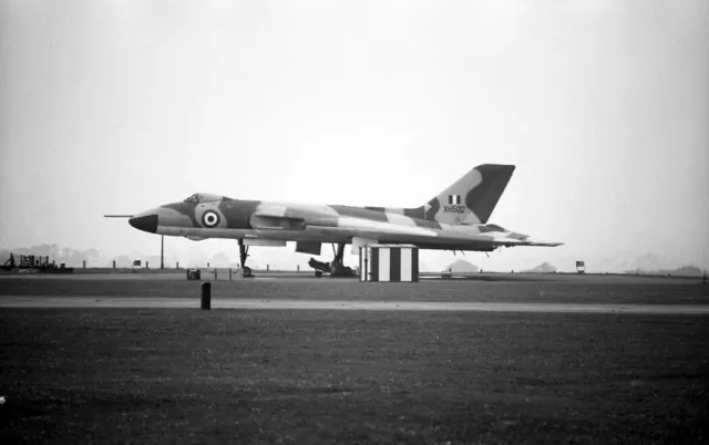 ex-Waddington Wing, Vulcan B.1A, XH502 at Waddington, 29 Jun 1968 - B&W Neg_6180