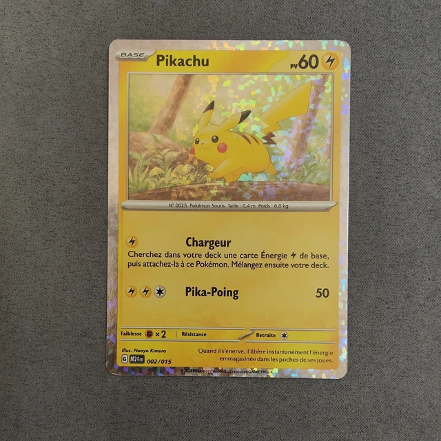pikachu pokemon card 002/015 200/185 Cape of Toughness