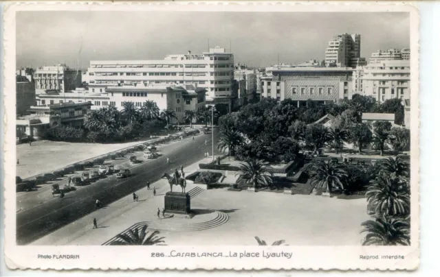 CP Maroc Morocco - Casablanca - La place Lyautey