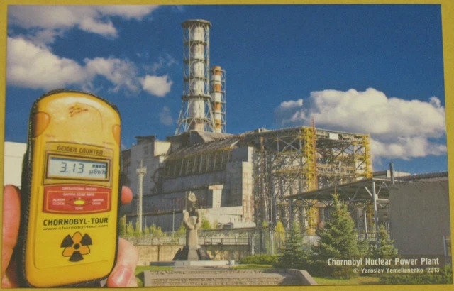 POST CARD CHERNOBYL Radiation Pollution Nuclear Power Plant Ukraine 