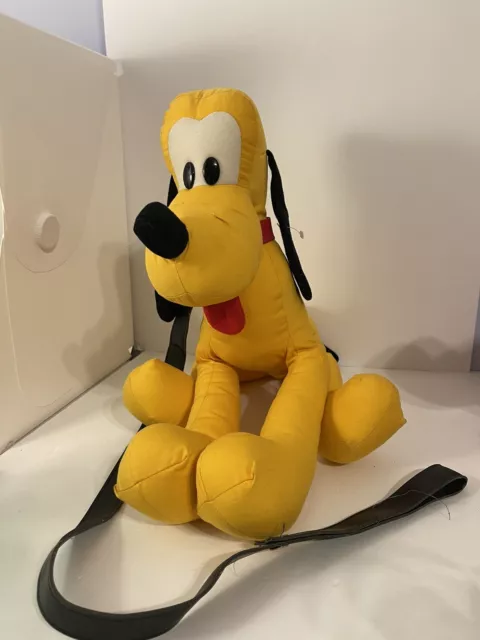 VINTAGE Disney Walt Disney World Walking Pluto Plush Stuffed Animal Toy