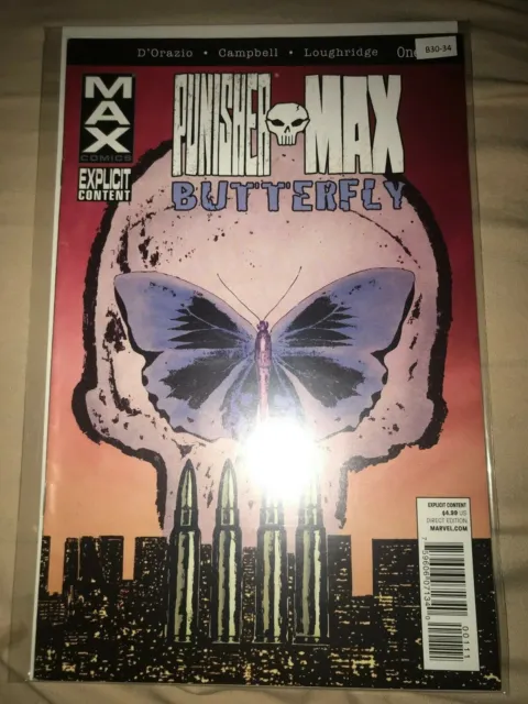 Punisher MAX: Butterfly #1 2010 One-Shot High Grade 9.2 Marvel Comic Book B30-34