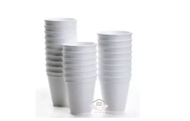 Dart Foam Cups Insulated Hot or Cold Drinks Disposable Polystyrene Foam