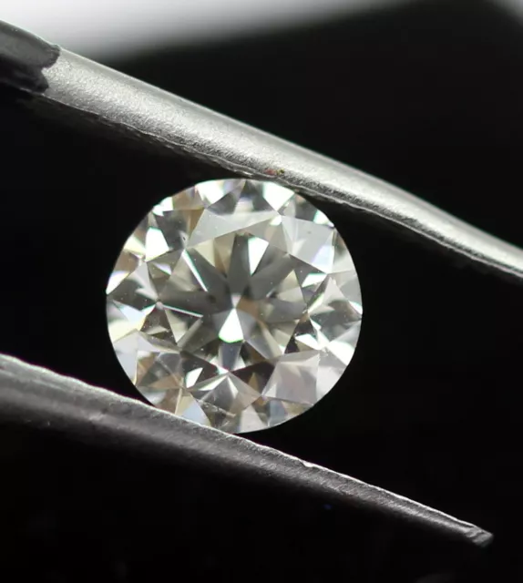 0.57 CT Naturel Diamant Desseré Coupe Ronde Véritable Couleur E / SI1 Clarté