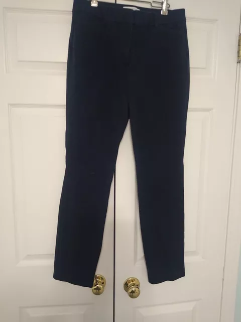 Liz Claiborne Womens Emma Classic Dress Career Ankle Pants Navy Size 8