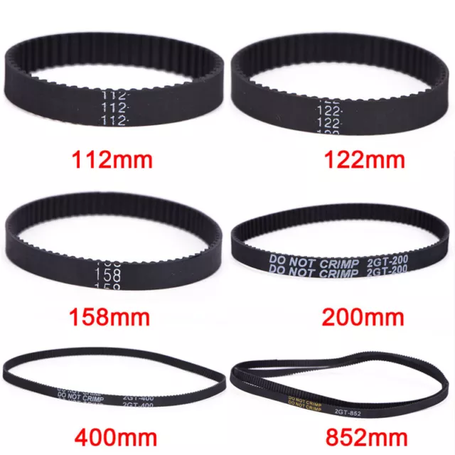 GT2 Ring Closed Loop Timing Belt Rubber 2GT 6mm 3D Printers Parts Belts Part -7H