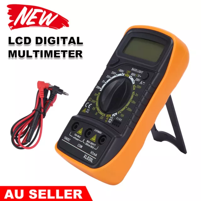 Electrical AC/DC LCD Digital Multimeter Ohmmeter Volt Current Multi Meter Tester