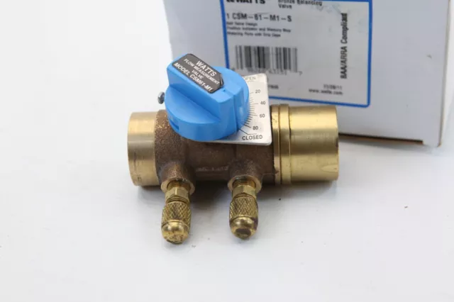 Watts Bronze Balancing Valve with Position Indicator 1" CSM-61-M1 0856739 2