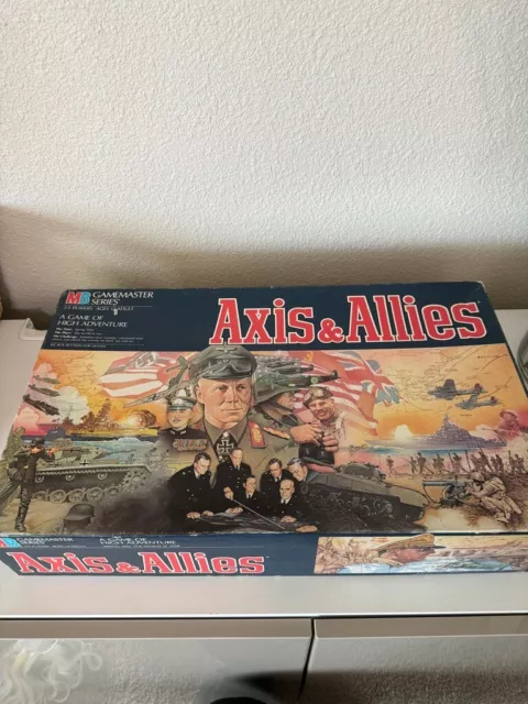 Vintage Axis & Allies Spring 1942 World War Milton Bradley Gamemaster Series