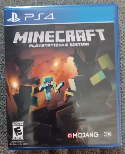 Minecraft PlayStation 4 PS4 W/ VR Mode Included ** FACTORY SEALED ** 🆕