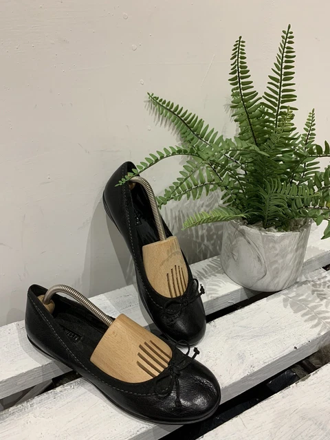 NINE WEST HAILY Genuine Leather Black Slip On Flats Ballerina Shoes Pumps UK 6.5 24.95 PicClick UK