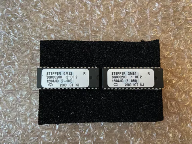 Genuine Igt Stepper Gme1 Gme2 Eprom Set Sg000200 *Fast Ship* / (15)