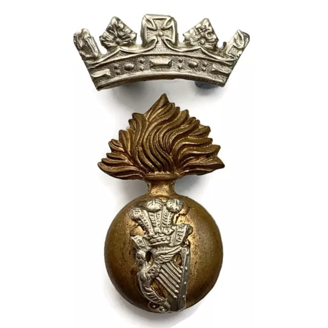 ORIGINAL ROYAL IRISH Fusiliers RIF Regiment Cap Badge - DUAL ...