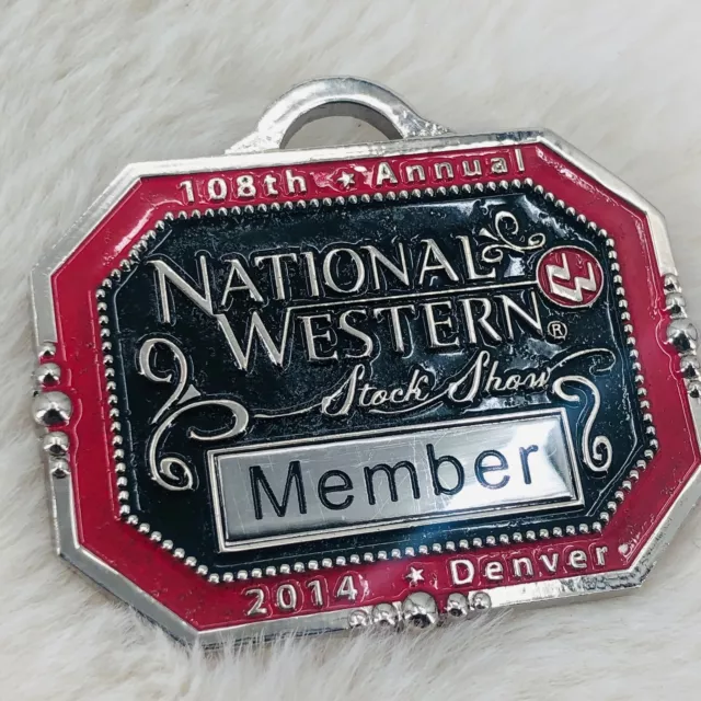 2014 Denver National Western Stock Show Rodeo Member Souvenir Lapel Pin Badge