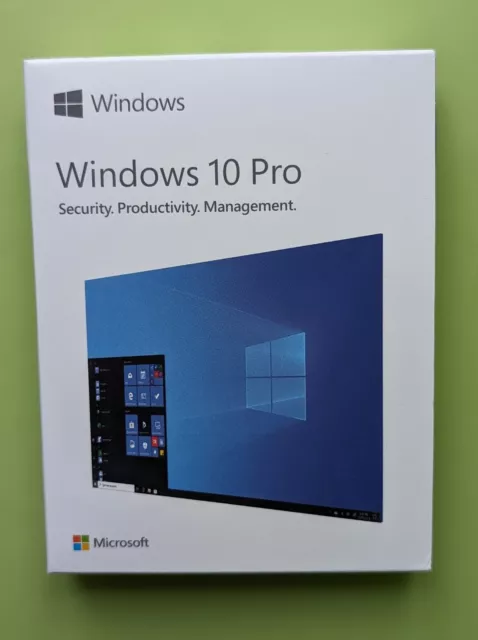 Microsoft Windows 10 Pro - Edizione completa (PC) in scatola 32 e 64 bit