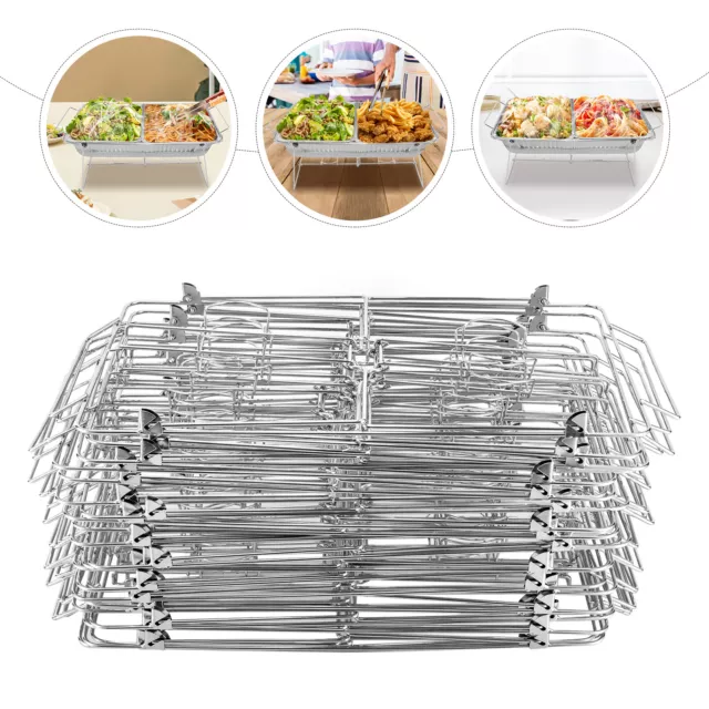 24pc Chafing Dish Stand Full Size Chafing Wire Rack Buffet Rack Dish Warmer Rack