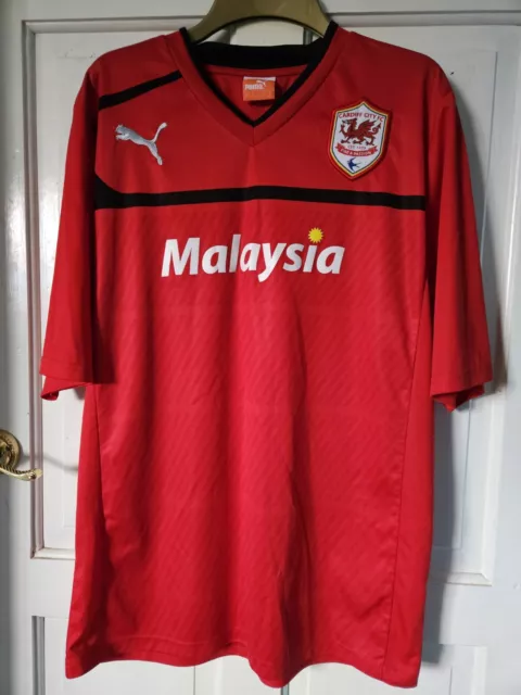 Cardiff City FC Official Home Shirt 2012/13 Size L.