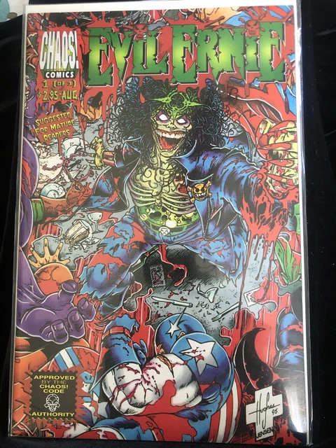 EVIL ERNIE VS THE SUPER HEROES 1 ( Chaos) NM Unread
