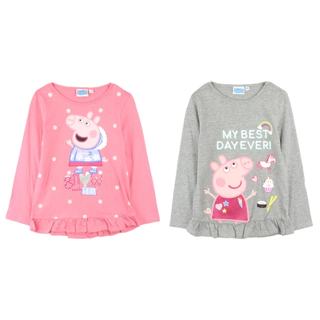 Peppa Pig Long Sleeve Top for Girls aged 2 to 6 Years
