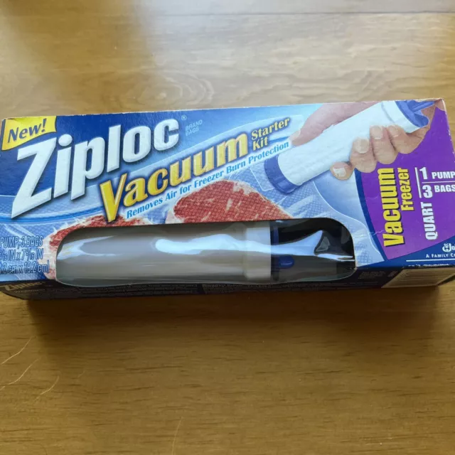 Ziploc Vacuum Starter Kit, Quart