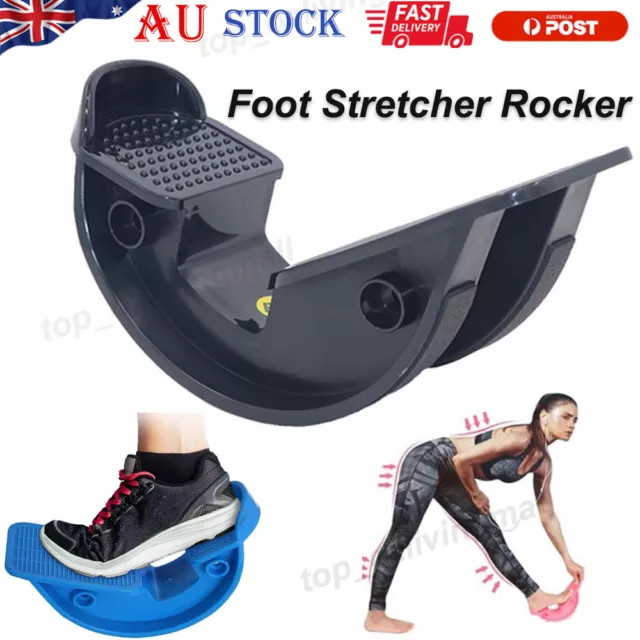 Fitness Ankle Pedal Stretch Board Stretcher Foot Rocker Calf Massage Plantar AUS