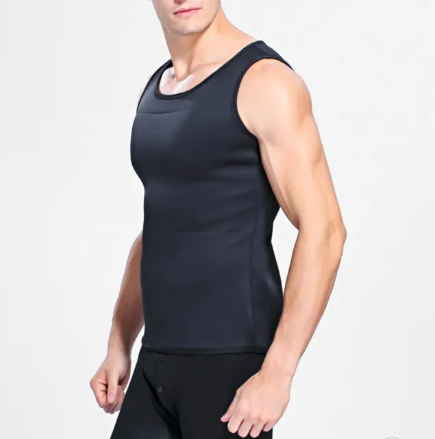 WOMEN & MAN Body Sauna Sweat Slimming Vest Neoprene Gym Yoga Thermal ...