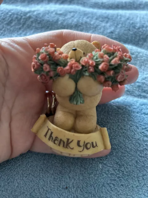 Andrew Brownsword Forever Friends Figurine Bear. Between Friend.Thankyou. Roses.