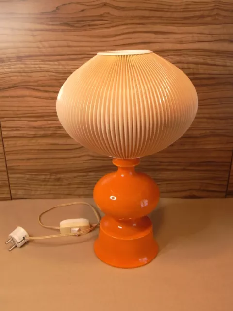 Tischlampe 60er/ 70er Mid Century Space Age Op Art Panton Era