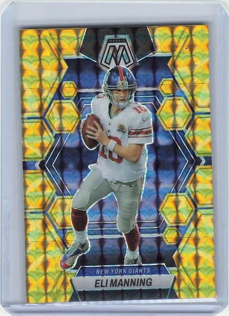 2023  Panini Mosaic Eli Manning Yellow Prizm