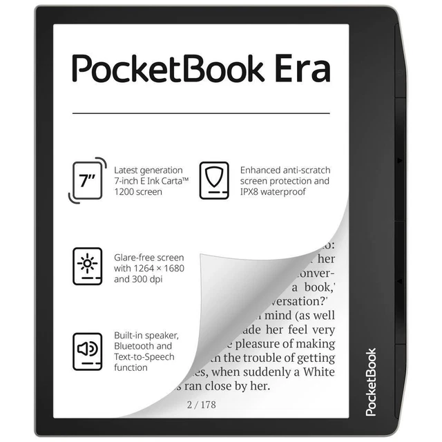 PocketBook Era eBook-Reader 17.8 cm (7 Zoll) Silber 16 GB