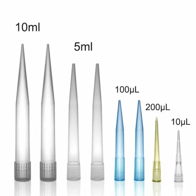 Pipette Tips Autoclavable Micropipette Plastic Medical Supply 10-1000ul 5-10ml