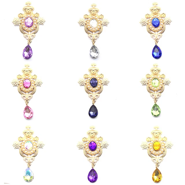 Water Drop Brooches Buttons Sewing Alloy Button Decor Accessories DIY Wedding