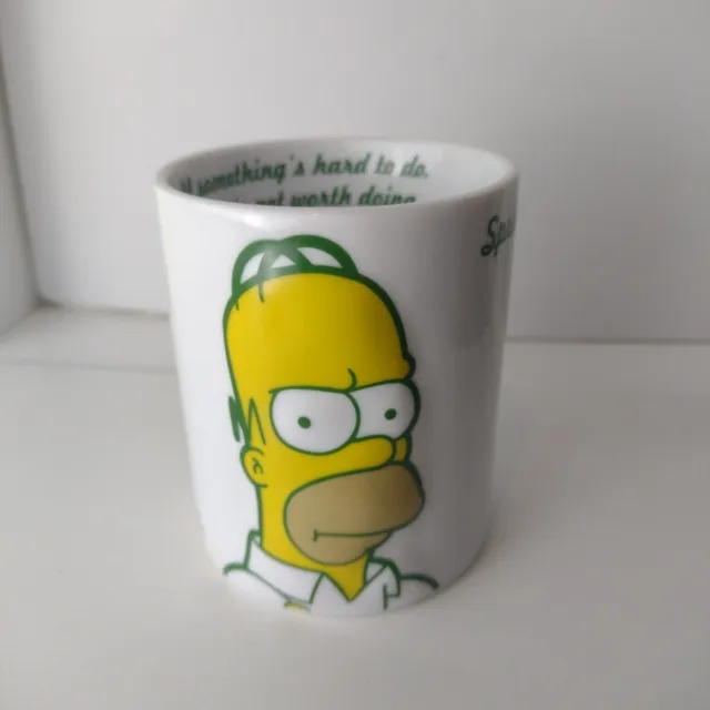 Wesco Fox The Simpsons 3D Homer Mug Quote Springfield's Citizens Retro 2010 Gift