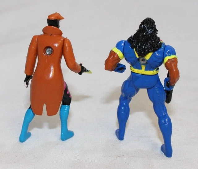 Marvel Comics Die Cast Metal XMen Steel Mutants GAMBIT VS BISHOP 1994 ToyBiz 2