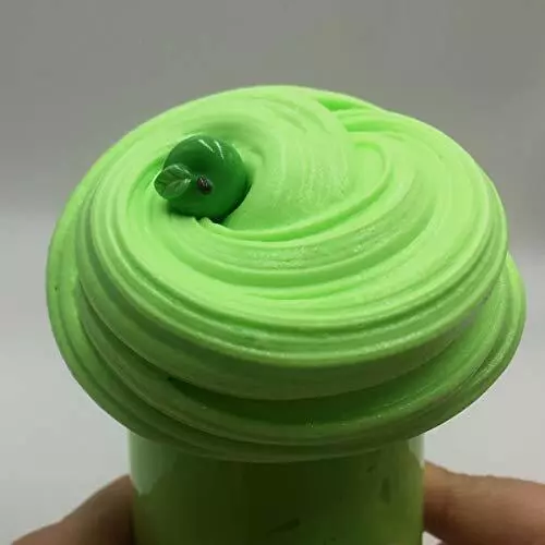 SLIME 4OZ /100 gr CHILDREN FUN CLAY SOFT LEARNING GREEN PLASTICITY GIFT FLUFFY