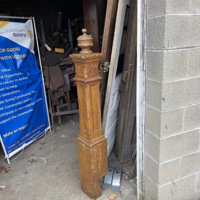 Bova 76 Antique Oak newell Post 59 x 7.5 square