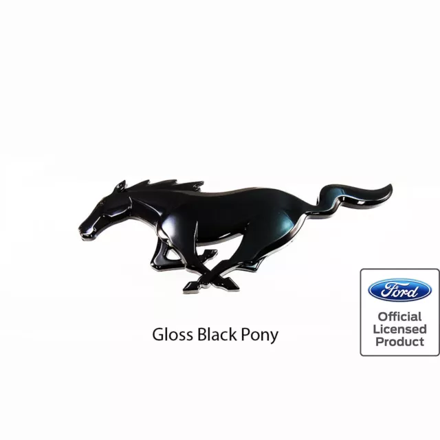15-23 Mustang GT Rear Emblem Black Ford Official Licensed - UPR Products
