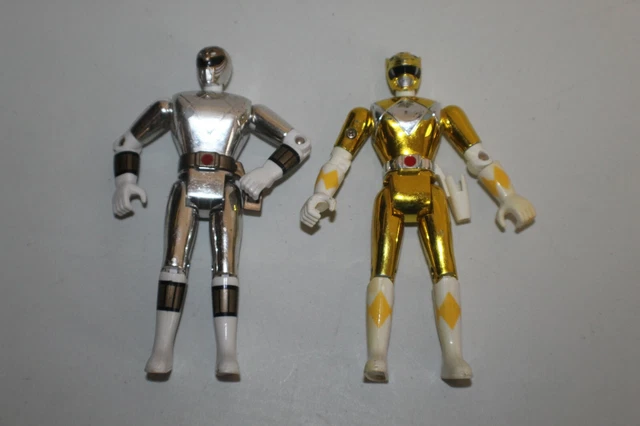 LOTTO 1995 FIGURE film Mighty Morphin Power Rangers MMPR bianco e ...