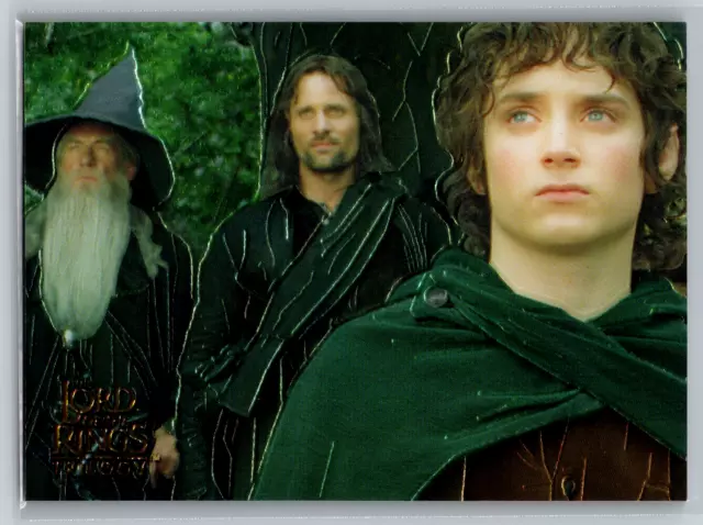The Fellowship 2004 Topps Chrome Lord of the Rings Trilogy Promo Card P1