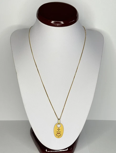 Collier En Or 18 Carats Avec Pendentif Pièce 1 Dollar 1851 - Bijou Ancien Et Précieux - Occasion