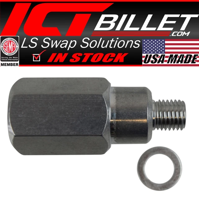 SBC TO LS Swap Coolant Temperature Sensor Adapter 1/2"14 NPT Water LS1