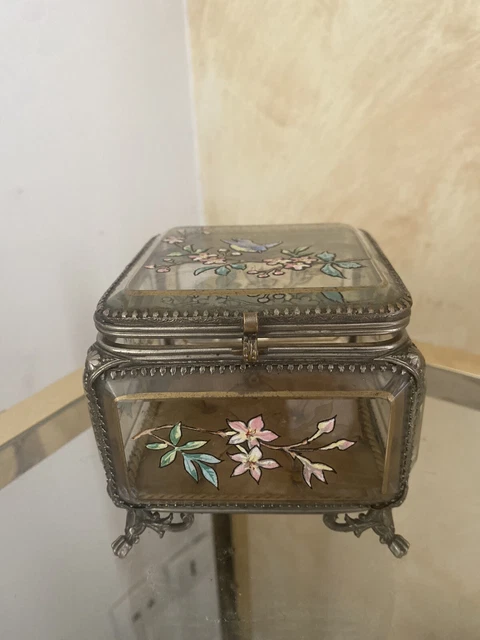 Lot De 3 Boîtes à Bijoux Vintage Décor Fleurs – Made In Japan, Idéal Pour Le Rangement Ou La Décoration